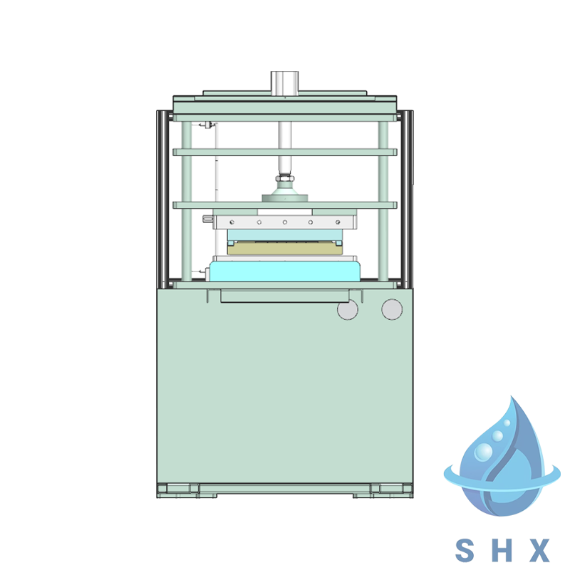 Hot shaping and trimming die for end cover products
